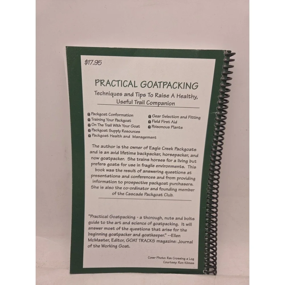 Practical Goatpacking by Carolyn Eddy Spiral Bound Paperback - Very Good